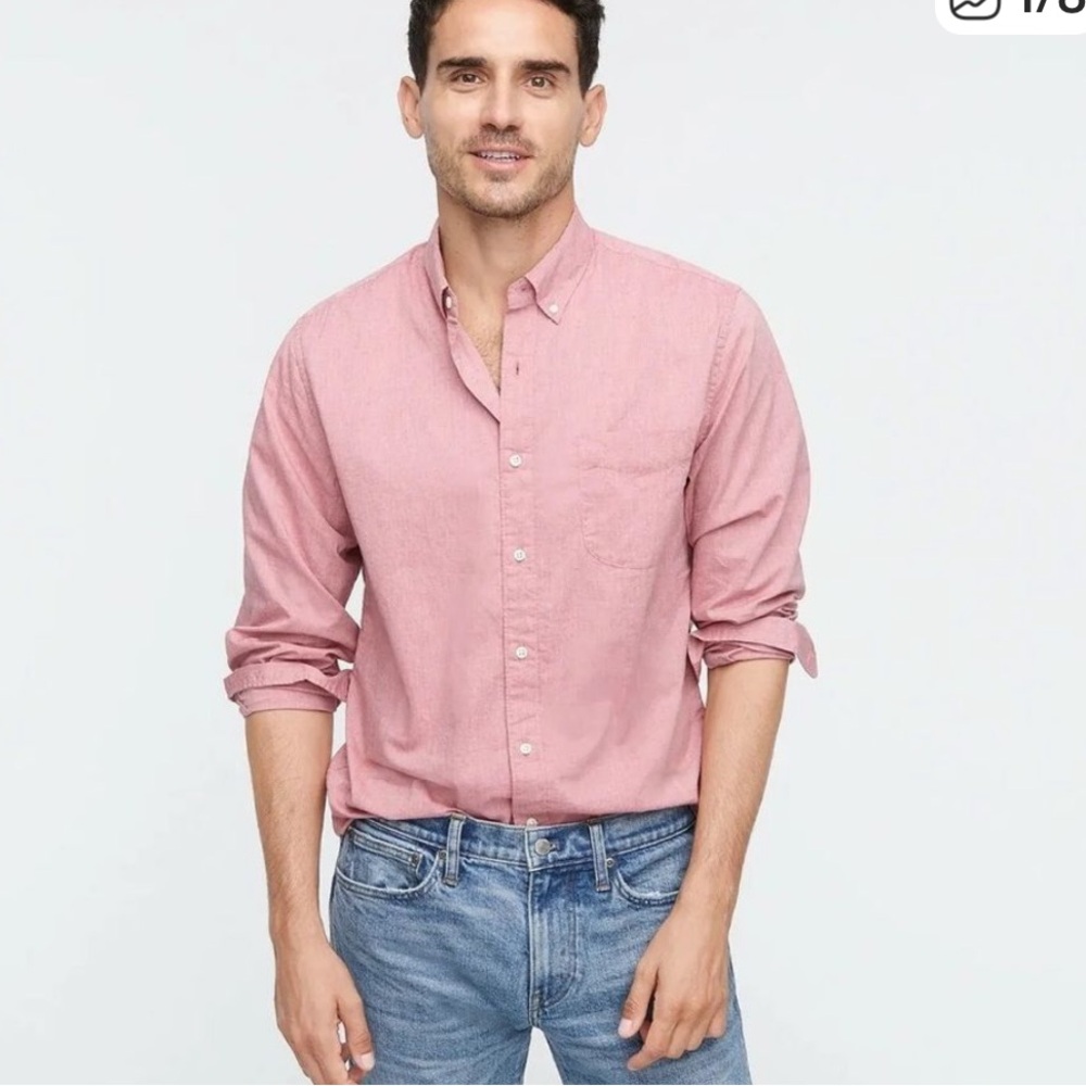 J.Crew Men's Slim Secret Wash Shirt in End-on-End Cotton